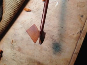 Replacement piece on bench